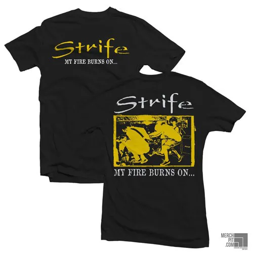 STRIFE ´My Fire Burns On´ - Black T-Shirt